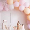Ballongbåge – Rosa/persika/vit – Ginger Ray