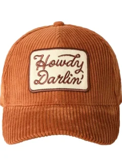 Baseballkeps HOWDY DARLIN – Manchester Rostbrun