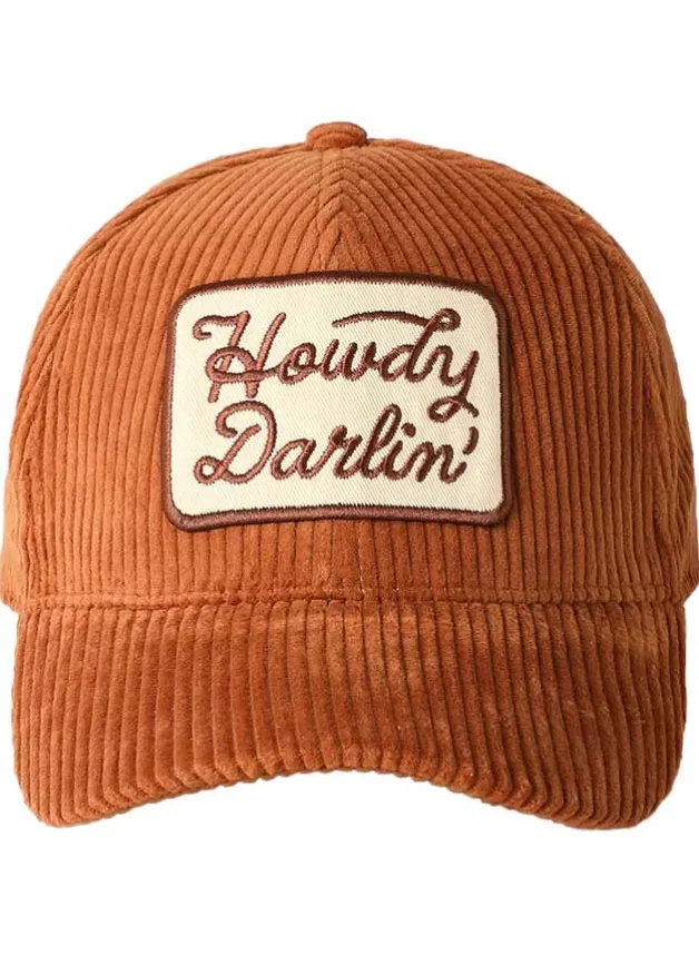Baseballkeps HOWDY DARLIN – Manchester Rostbrun