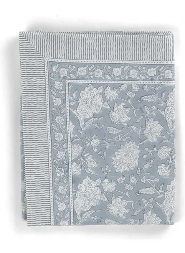Bordsduk – Indian Rose Dusty Blue – 150×350 cm – Chamois