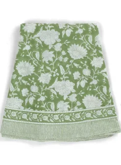 Bordsduk Indian Rose Green Tea Rund ø220 cm – Chamois