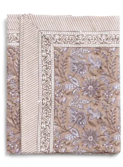 Bordsduk, Indian Summer Brown/Lavender 170×270 cm – Chamois