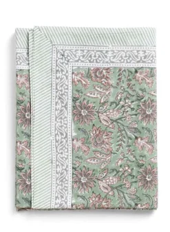 Bordsduk, Indian Summer Green Rose 150×350 cm – Chamois