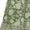 Bordsduk JULDUK i Linne Indian Rose Green Ø 220cm – Chamois