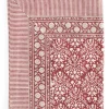 Bordsduk JULDUK Snowflake Röd 150×230 cm – Chamois