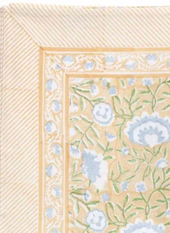 Bordsduk Mathilde Orange & Blue/Green 150×230 cm – Chamois