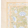 Bordsduk Mathilde Orange & Blue/Green 210×210 cm – Chamois