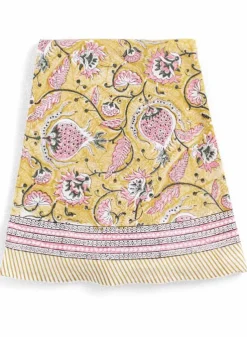 Bordsduk Tangier Pomegranate Yellow & Rose Rund ø220cm – Chamois