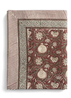 Bordsduk Tangier Pomegranate Red & Green 150x350cm – Chamois
