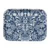 Bricka Sunflower Dark Denim 27×20 cm – Klippan Yllefabrik