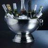 Champagneskål i hamrad stål, Dia 36,5 cm