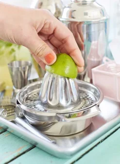 Citruspress i rostfritt stål med uppsamlare – Exxent