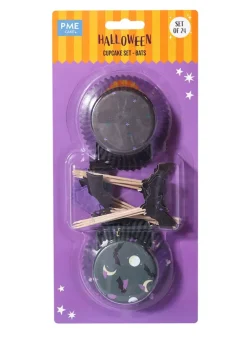 Cupcake set Bats / Fladdermus / Halloween 24 st – PME