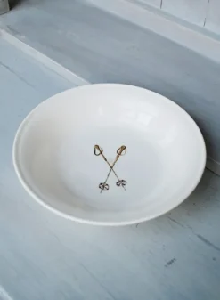 Djup tallrik ”skidstavar” 16,5 cm