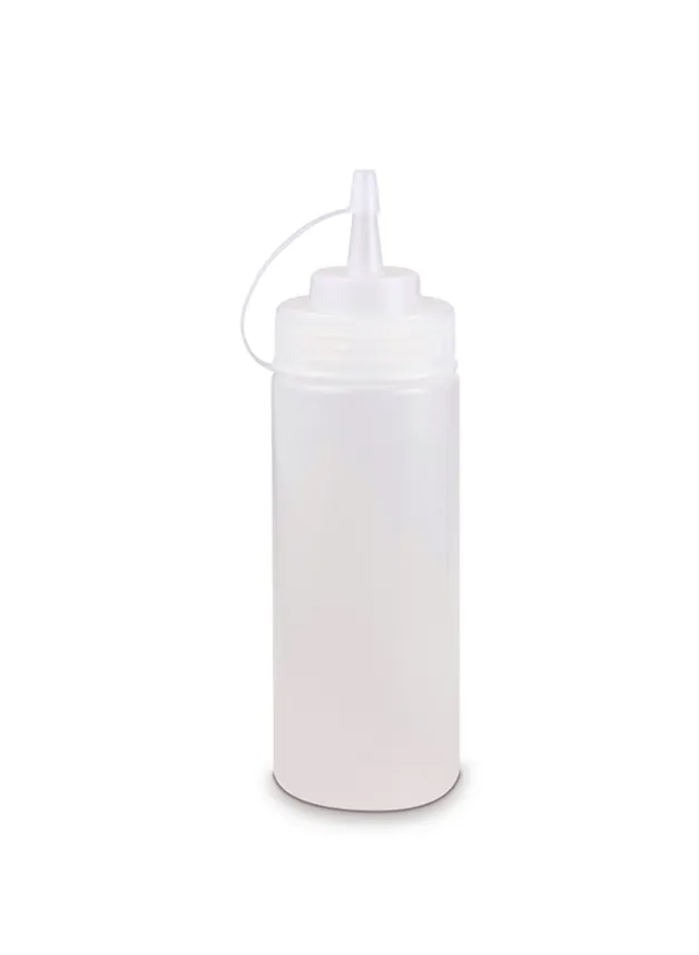 Dressingflaska med kork – Squeezy Bottle transparent 150 ml