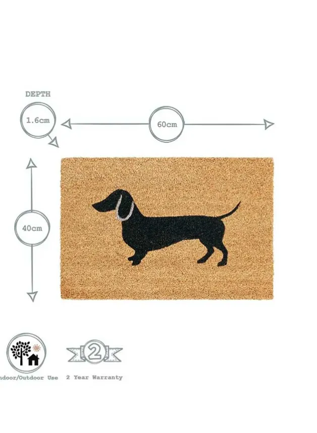 Dörrmatta Svart Tax Non Slip – 60 x 40 cm