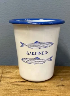 Emaljmugg med Sardiner