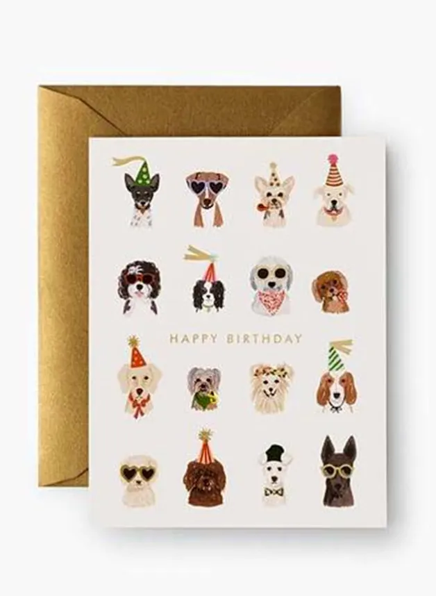 Födelsedagskort – Party Pups – Rifle Paper Co