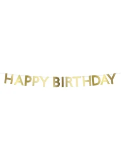 Flaggspel Gold Scallop Happy Birthday – Meri Meri