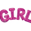 Folieballong girl rosa