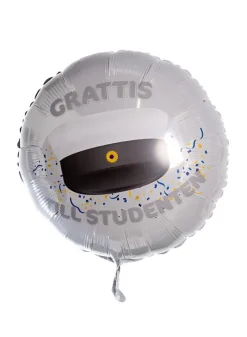 Folieballong i silver – Grattis Till Studenten 53 cm – ballongkungen