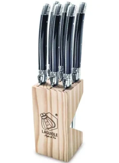 Grillknivar Svart Set om 6 st – Laguiole