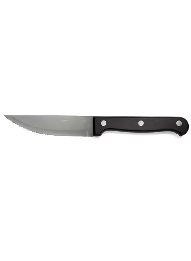 Grillkniv – Rostfritt stål med svart handtag – L 25 cm