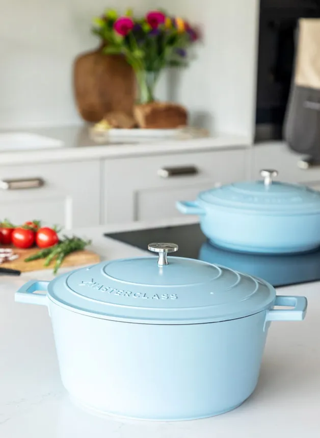 Gryta 5 L i Gjuten Aluminium – Sky blue – Masterclass