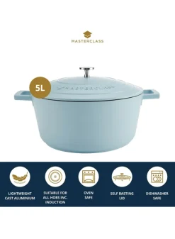 Gryta 5 L i Gjuten Aluminium – Sky blue – Masterclass