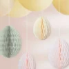 Honeycomb Stora Påskägg i pastell 12-16 cm höga – Ginger Ray