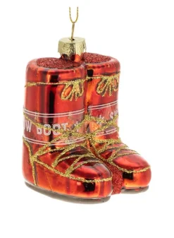 Julgransdekoration Röda Snow Boots 7 cm