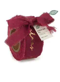 Julklappsband Cotton Raw Merry Christmas 10m/35 mm – Vivant