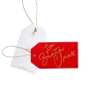 Julklappsetiketter 4 stycken – Love, Santa Claus Gift Hang Tags – Caspari