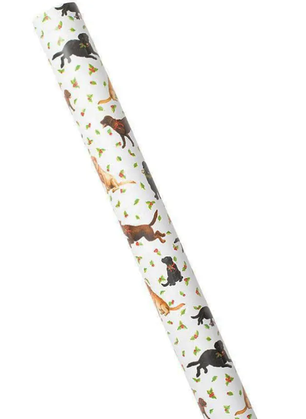 Julklappspapper Labradorer – Caspari