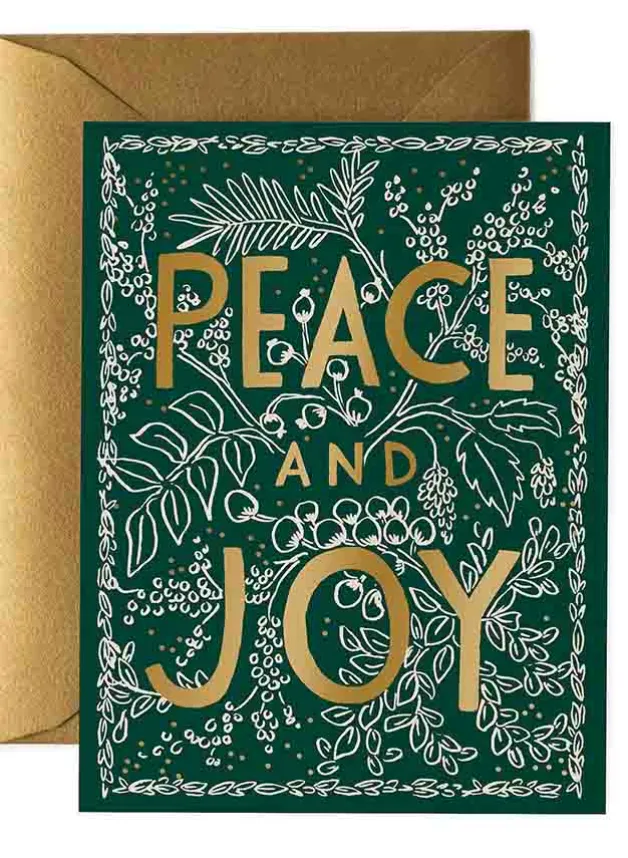 Julkort – Evergreen Peace Card – Rifle Paper Co