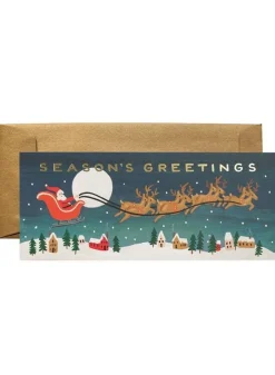 Julkort – Santa Sleigh – Rifle Paper Co
