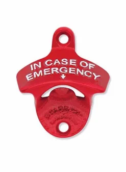 Kapsylöppnare vägg – In case of emergency – Röd – STARR