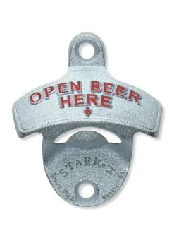 Kapsylöppnare vägg – Open Beer Here – Silver – STARR