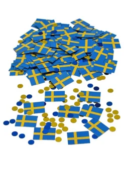 Konfetti / Flaggor Svenska flaggan – Dekoration