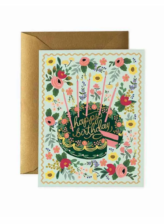 Kort – Floral Cake Birthday card – Rifle Paper Co