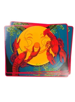 Kräftdekoration Bordsunderlägg – Bordstablett i papper 37×28 cm – 4 st