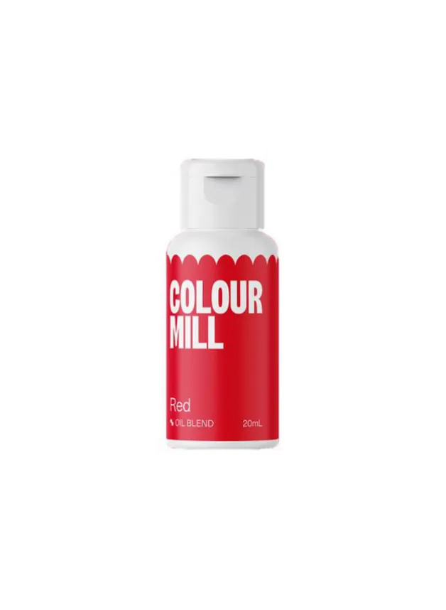 Livsmedelsfärg Oljeblandning Röd 20 ml – Colour Mill