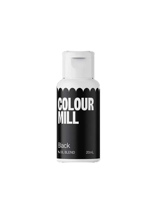 Livsmedelsfärg Oljeblandning Svart 20 ml – Colour Mill