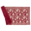 Löpare i Linne RÖD JULDUK – Indian Rose – 45 x 150 cm – Chamois
