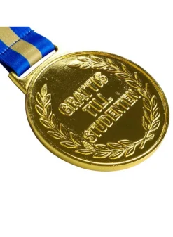 Medalj i metall Grattis till studenten – Diameter 8 cm