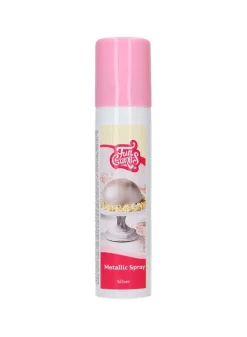 Metallic Spray Silver 100 ml ätbar – FunCakes