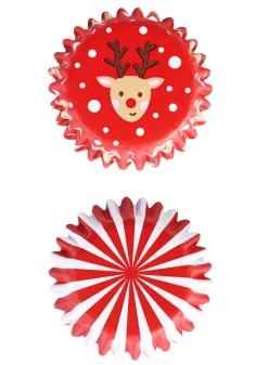 Minimuffinsformar jul – Randig & Rudolf – folierad insida 60 st – PME