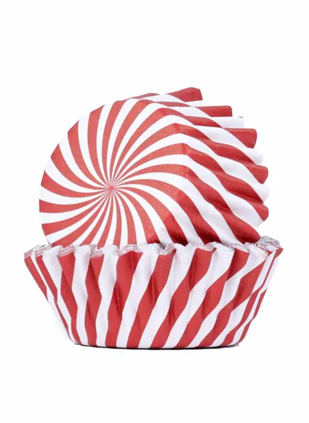 Muffinsformar Folierade Polkakäpps randiga 30 st – PME