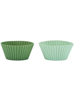 Muffinsformar i silikon – Grön – KitchenCraft