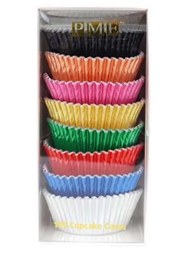 Muffinsformar Metallic 8 Färger 100 st – PME